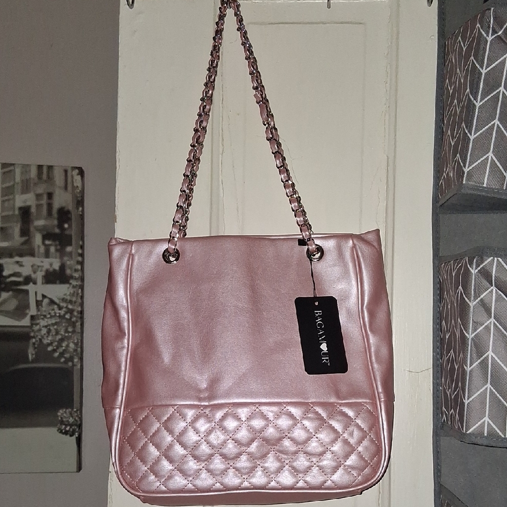 Bagamour Pink Quilted Women's Bag